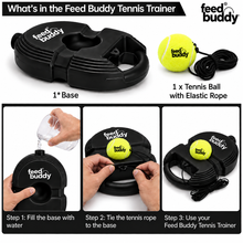 Load image into Gallery viewer, Feed Buddy Solo Tennis Trainer

